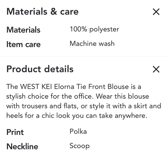 NWOT WEST KEI BLOUSE SIZE MEDIUM! - Picture 8 of 8